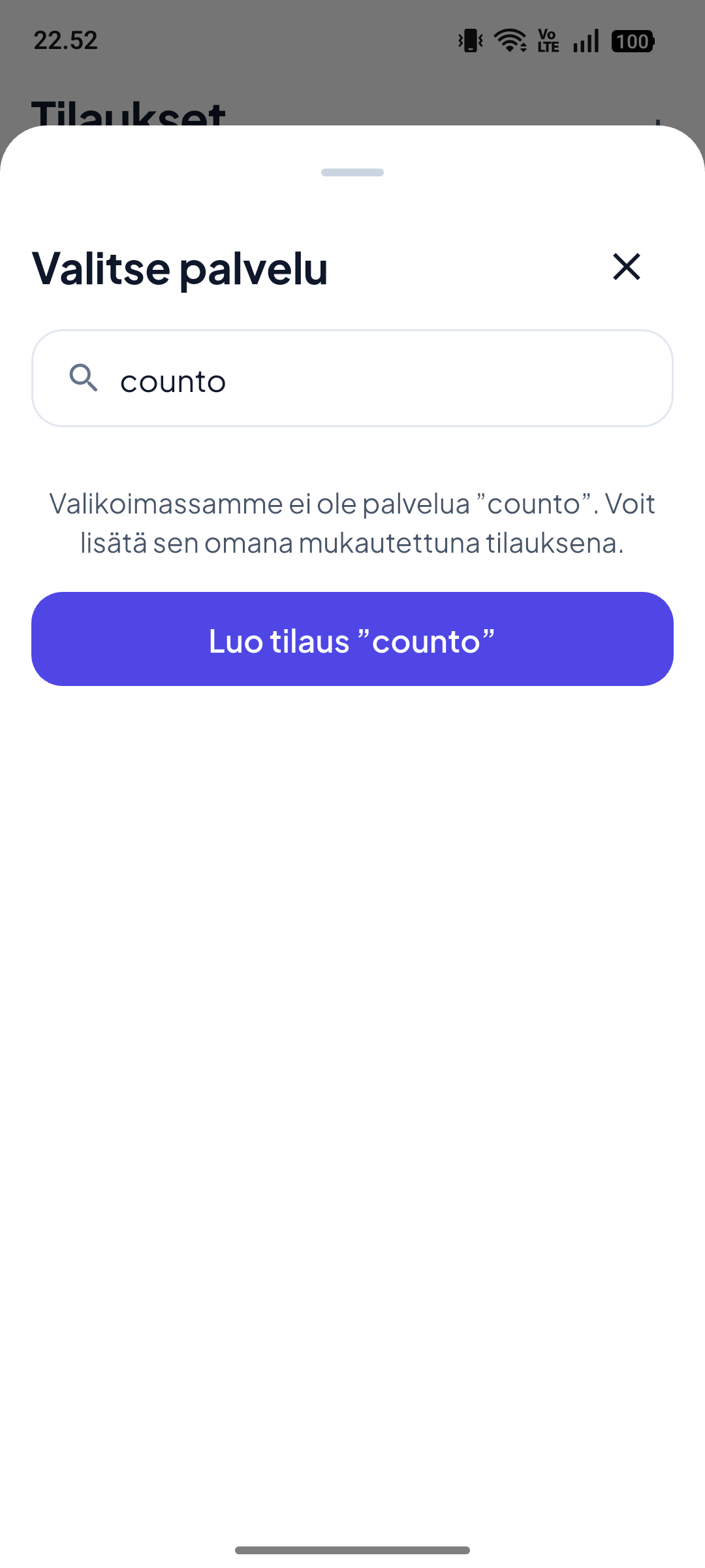 Etkö löydä sitä? Lisää omasi.