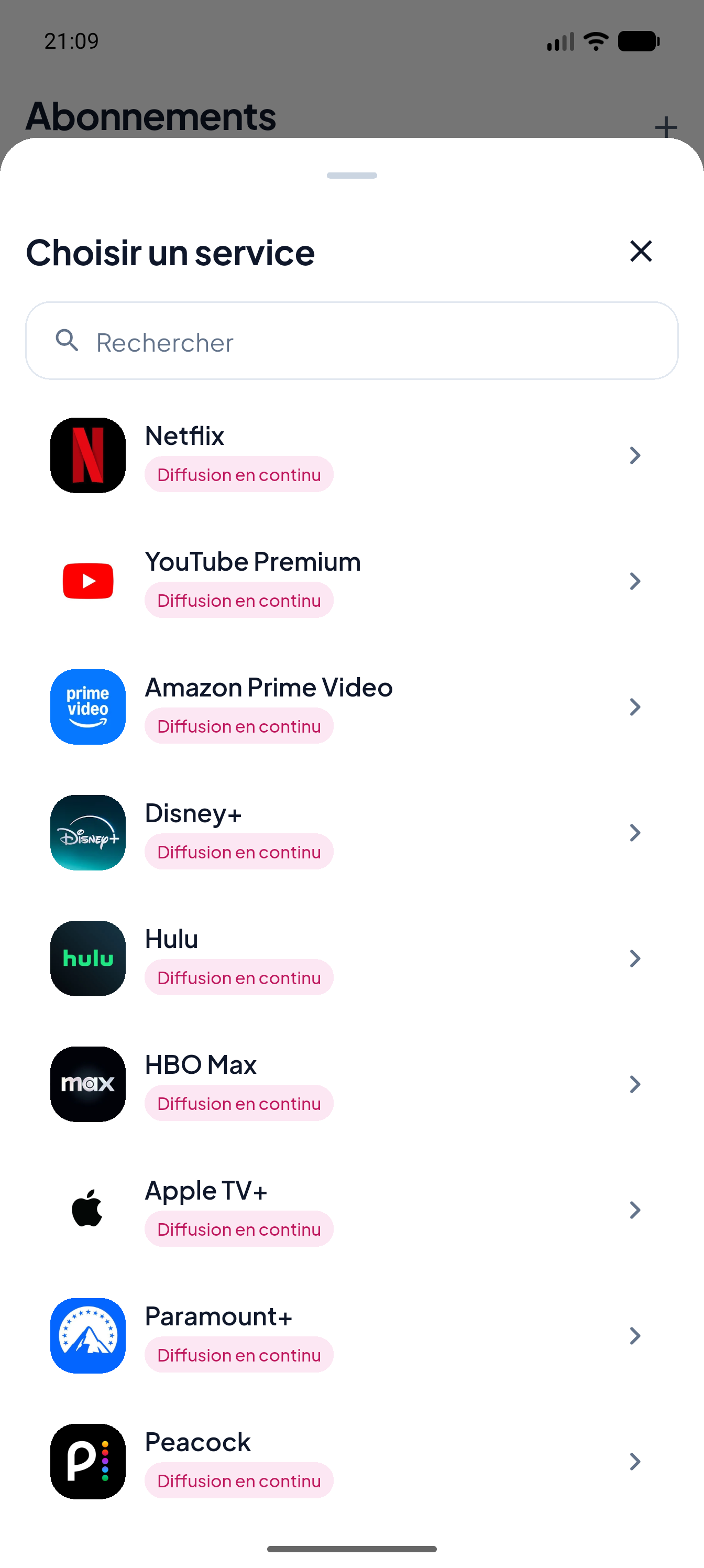 Choisissez parmi plus de 140 services populaires