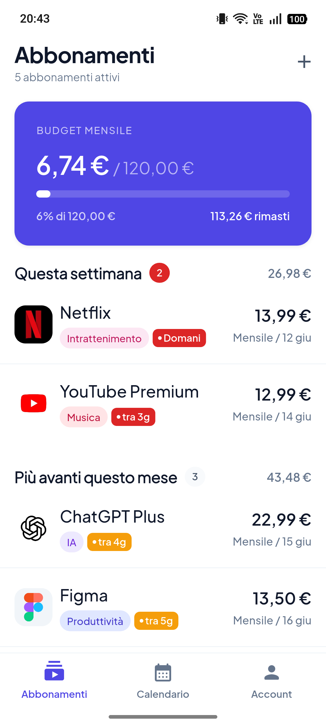 Revuno — Gestione abbonamenti, semplice e privata.
