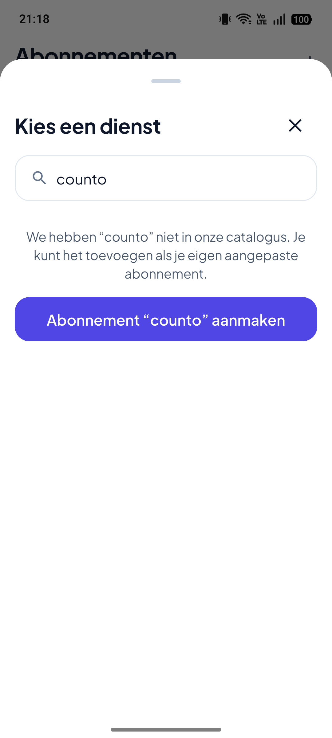 Niet gevonden? Voeg je eigen toe.