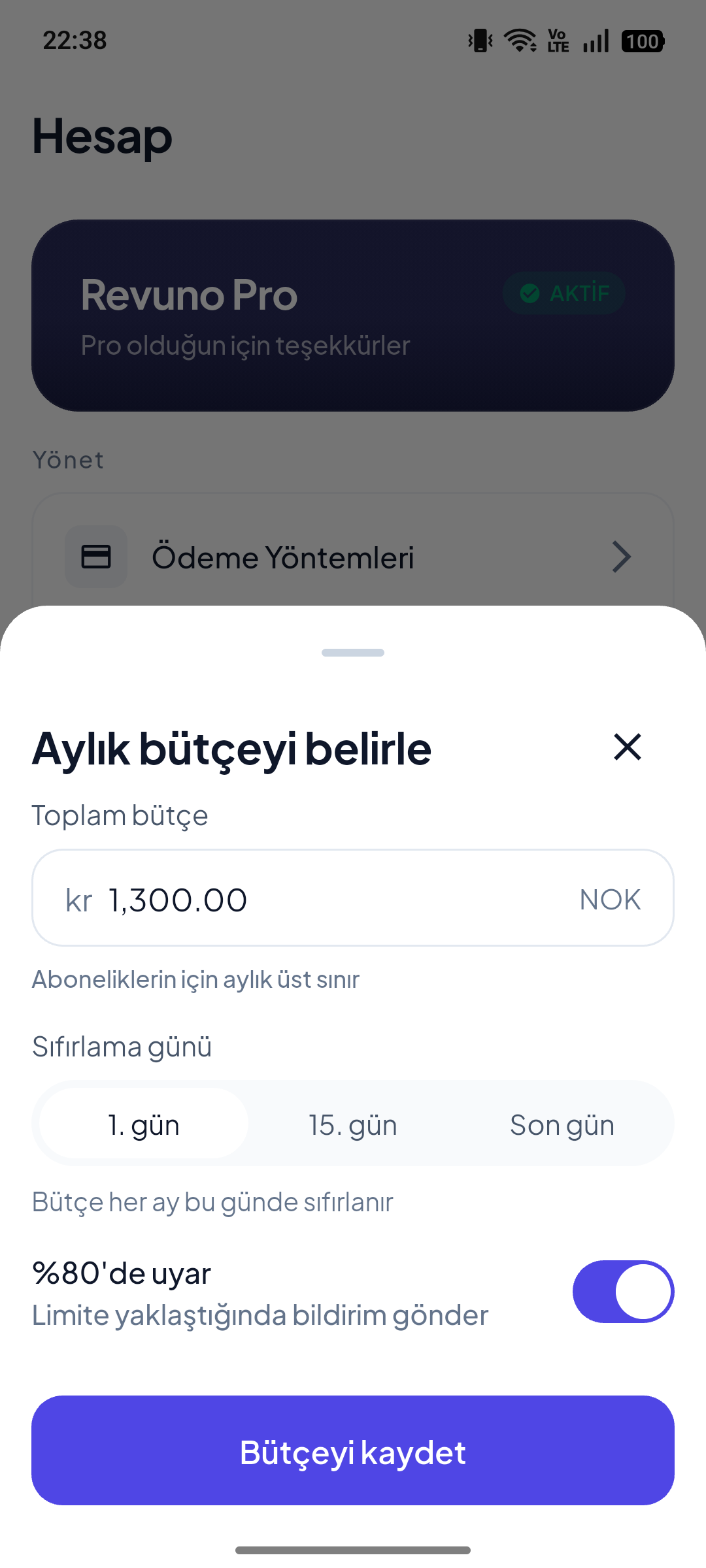 Hold deg innenfor budsjettet