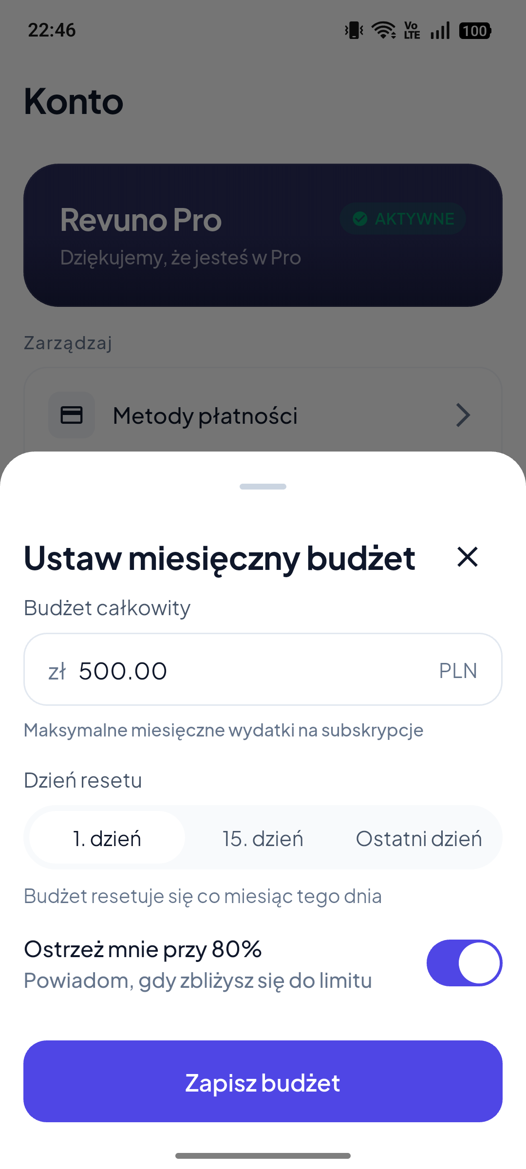 Trzymaj się budżetu