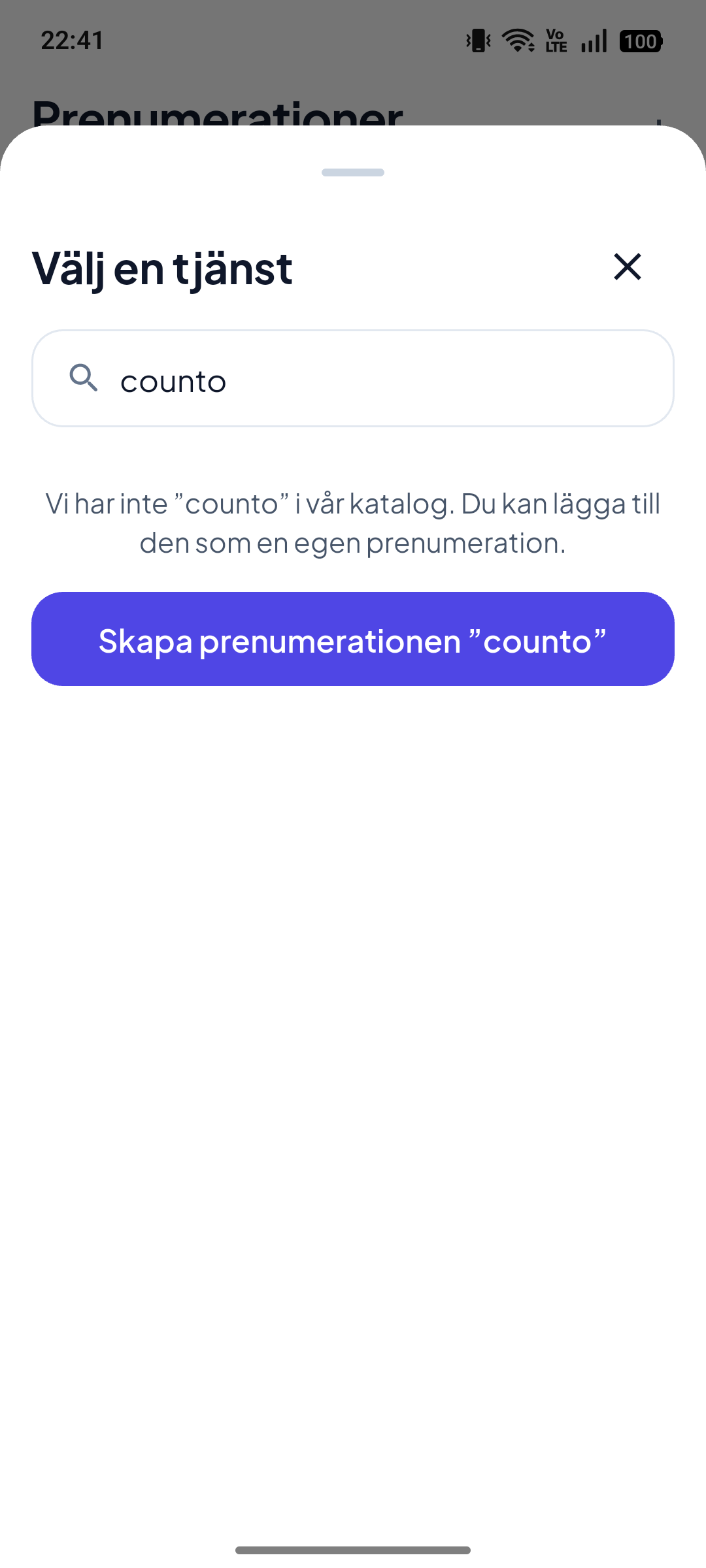Hittar du den inte? Lägg till din egen.